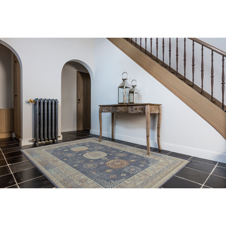 Bloomsbury Market Cedrika Hooked Blue/Grey Rug Wayfair.co.uk